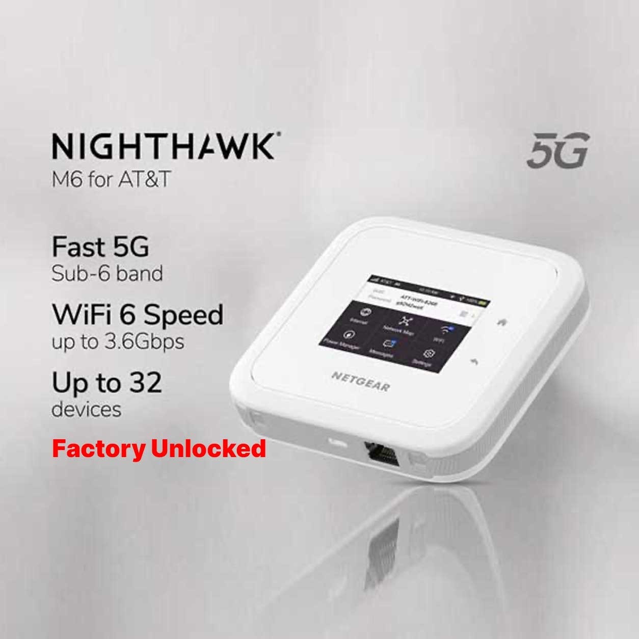 🔥Netgear Nighthawk M6 5G Unlocked Mobile Hotspot +15-day T-mobile Home Internet