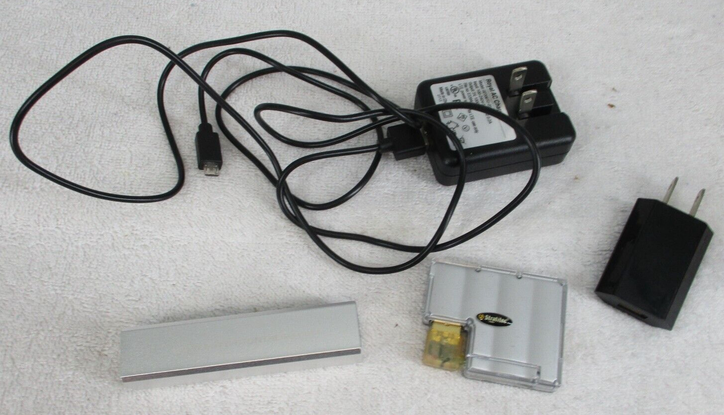 Stratitec USB 2.0 4- Port Hub & BOTG Powerbar 3000mAh with Royal AC Charger 4pcs