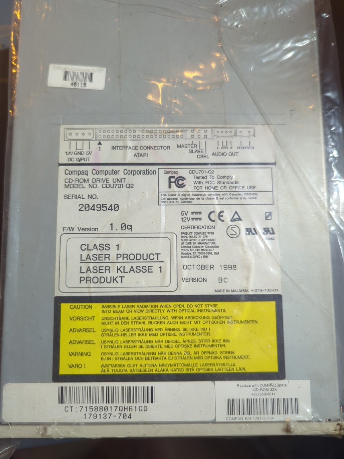 Compaq Cdu701-q2