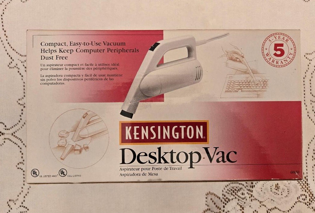 Computer Case, keyboard, Printers Cleaner and More Kensington Desktop Vac 60050