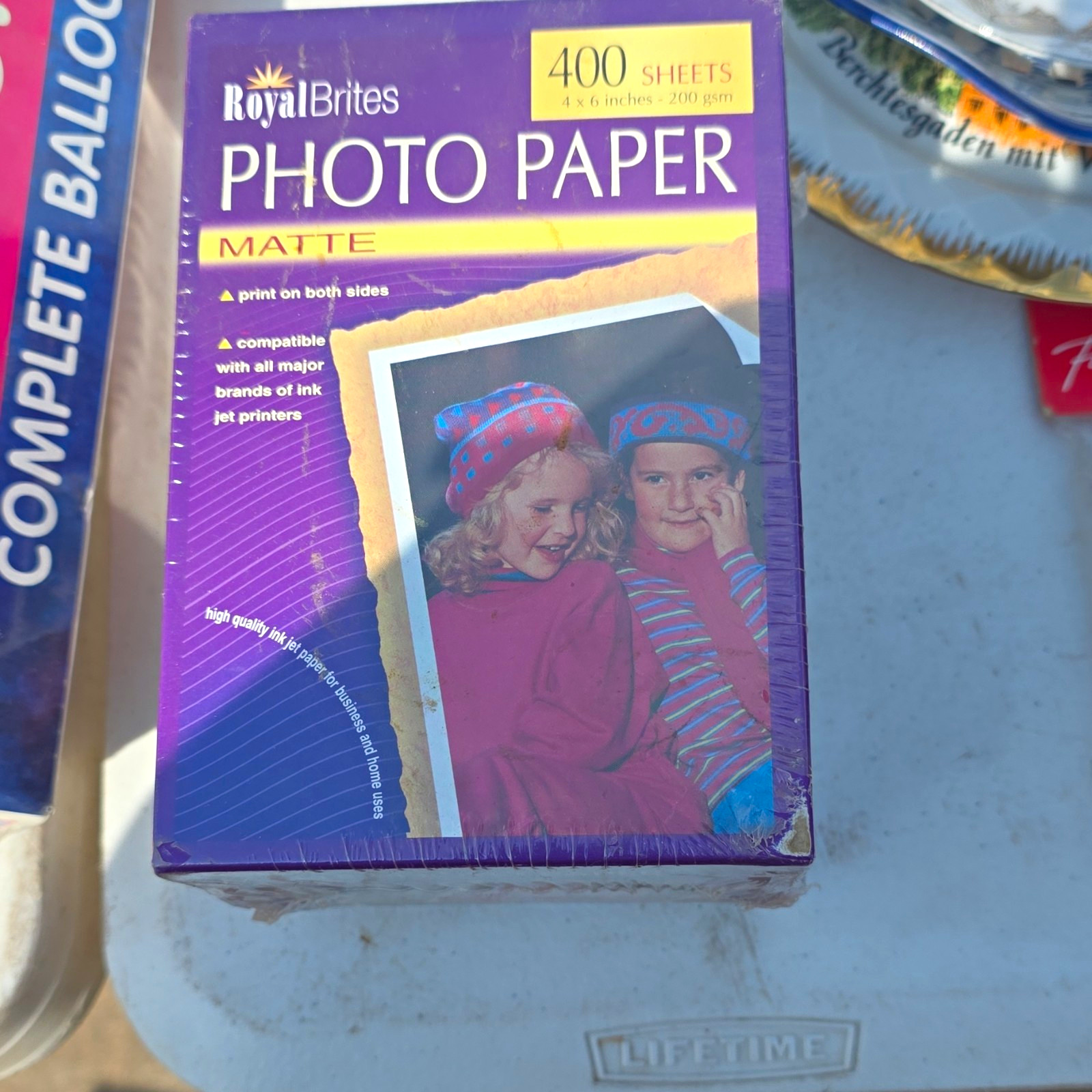 Royal Brites Matte Inkjet Photo Paper 4x6 White 200gsm 400 Sheets MPN 30011