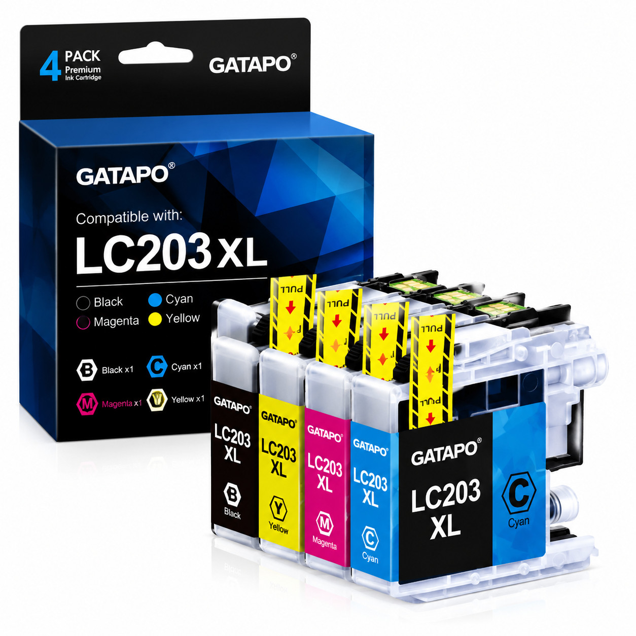LC203XL Ink Cartridges for Work with MFC-J460DW MFC-J480DW MFC-J485DW MFC-J880DW