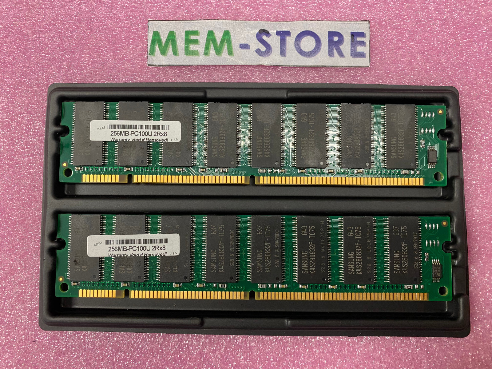 512MB (2X256MB) SDRAM MEMORY RAM PC100 NON-ECC UNBUFFERED 168PIN DIMM desktops