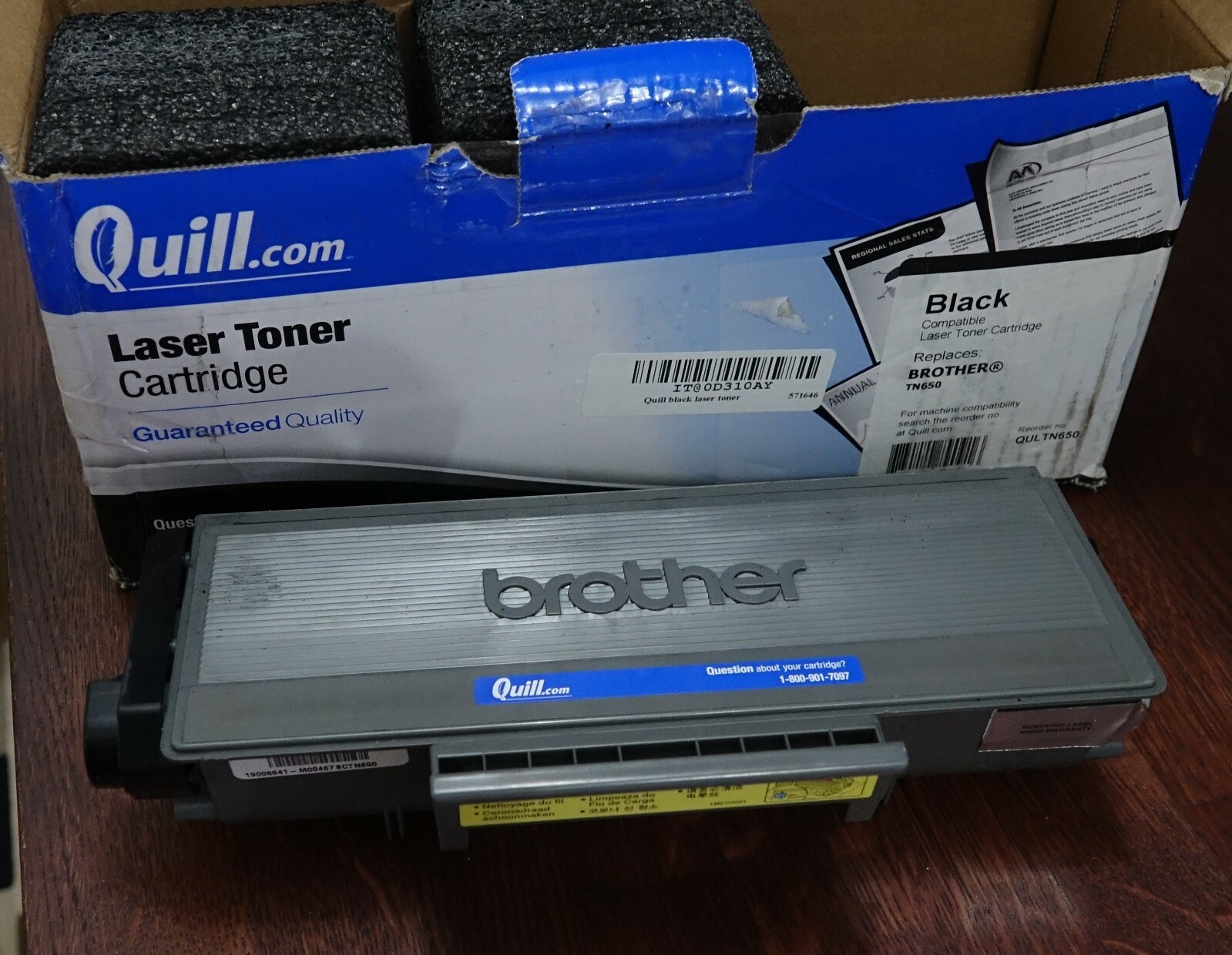Quill Brand Laser Toner Cartridge Compatible To Replace Brother TN-650