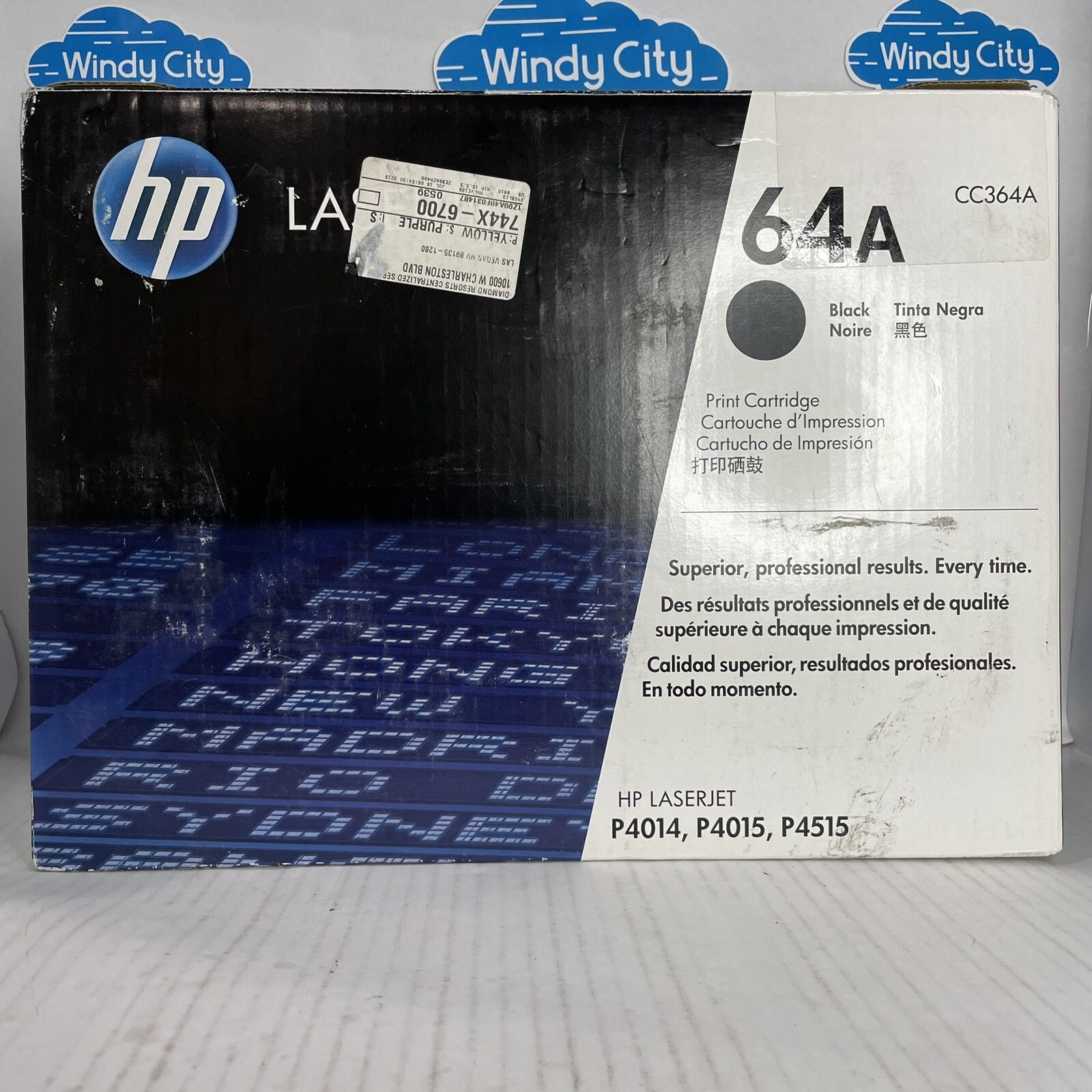 Genuine HP CC364A Black Toner Cartridge for HP P4014 P4015 P4515 New Open Box