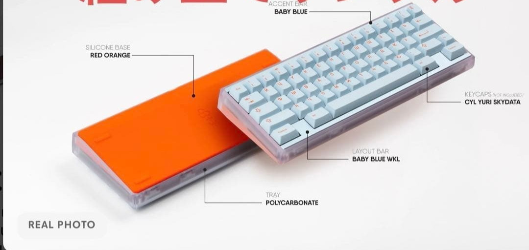 Keycult No.1 Zero Polycarbonate Case Orange Silicone Base Rare From Japan
