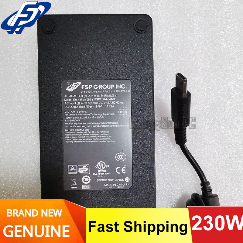 Original FSP FSP230-AJAN3 19.5V 11.79A 230W AC Adapter Power Supply Charger