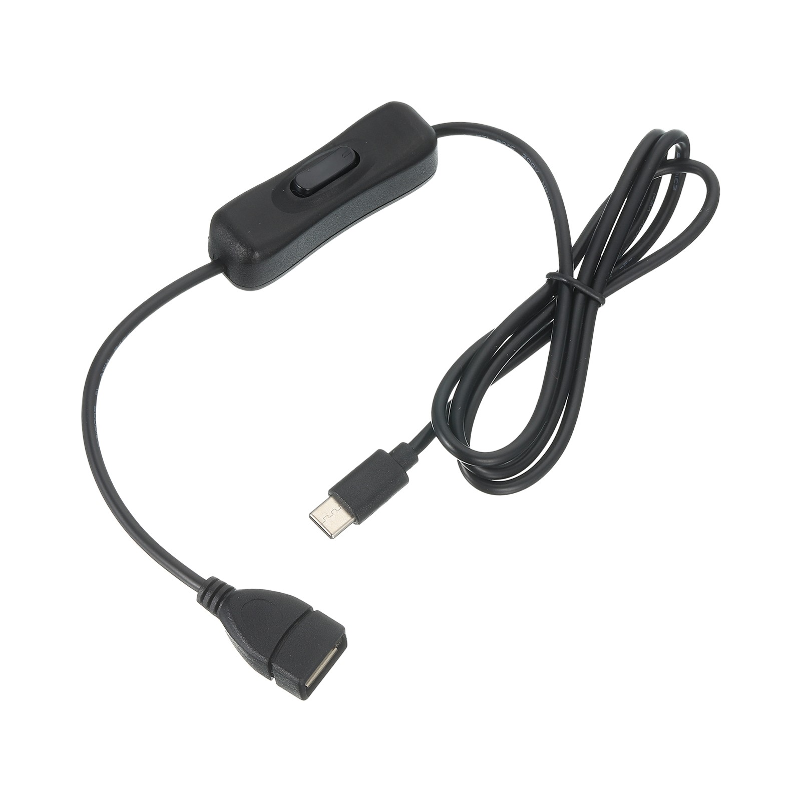 3.28ft USB Extension Cable Type C to USB Female 66W Data Power Cord Black 1Pack