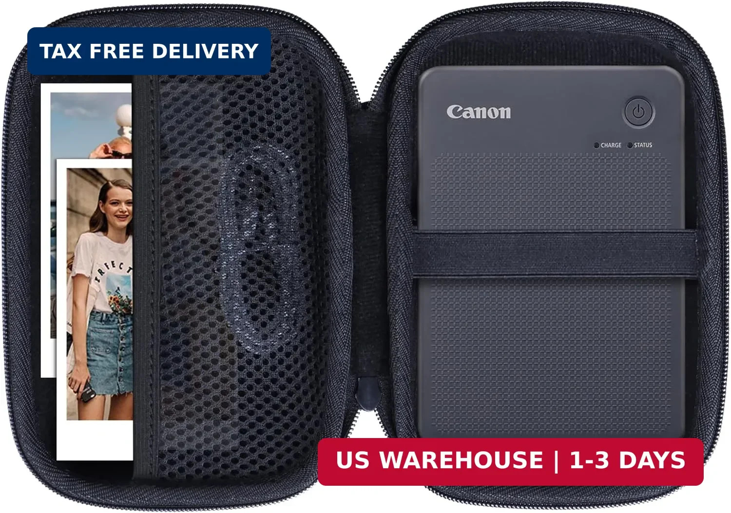 Lebakort Storage Case Compatible with Canon SELPHY QX20 / SELPHY Square QX10 Com