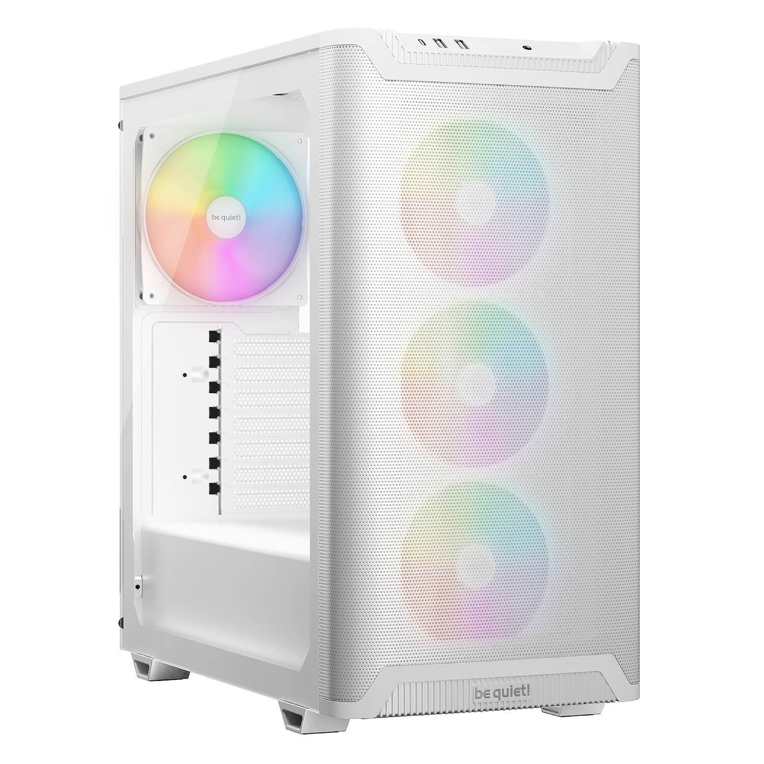 be quiet PURE BASE 501 LX White Computer Case Mid Tower ATX ARGB Fans BGW79