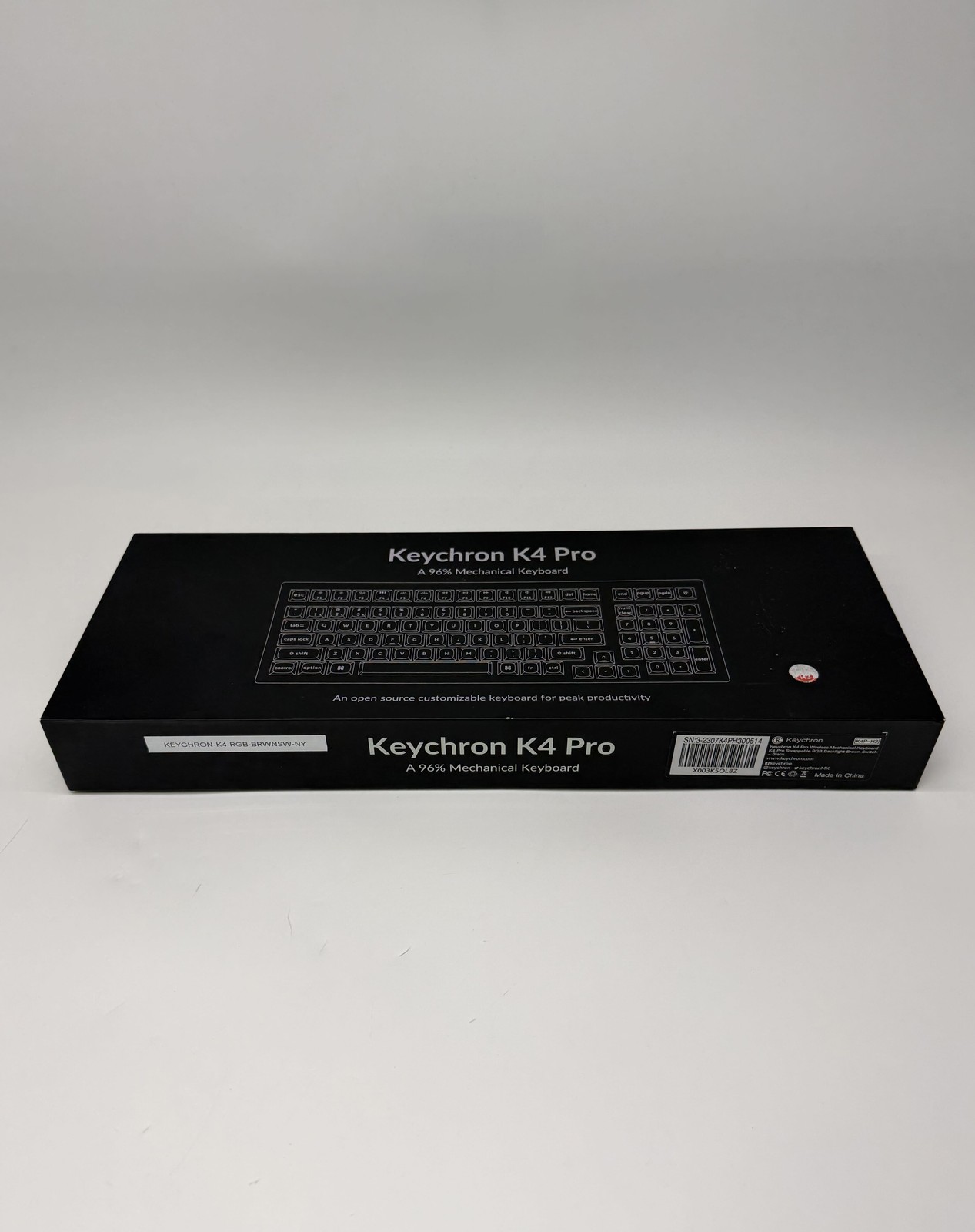 Keychron K4 Pro Mechanical Keyboard - Black - Brand New
