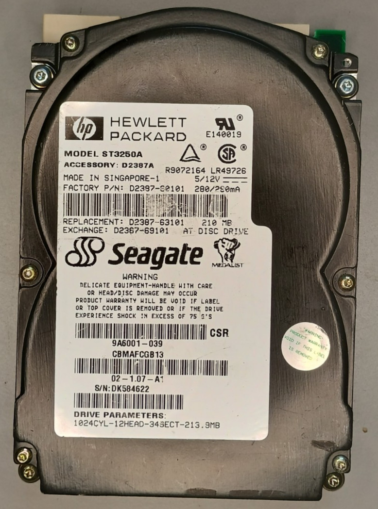 Seagate ST3250A 3.5" 210MB IDE Hard Disk Drive - TESTED - WARRANTY