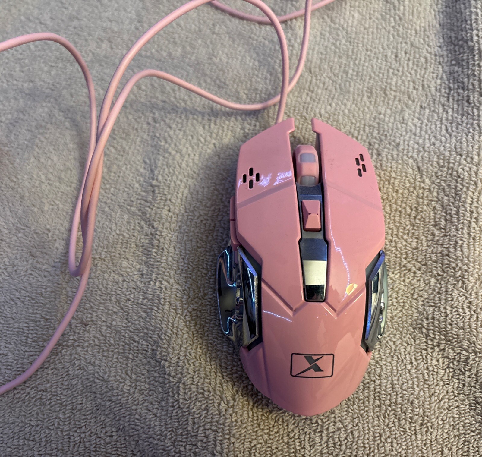 Ergonomic Gaming Mouse Pink USB TESTED Steampunk