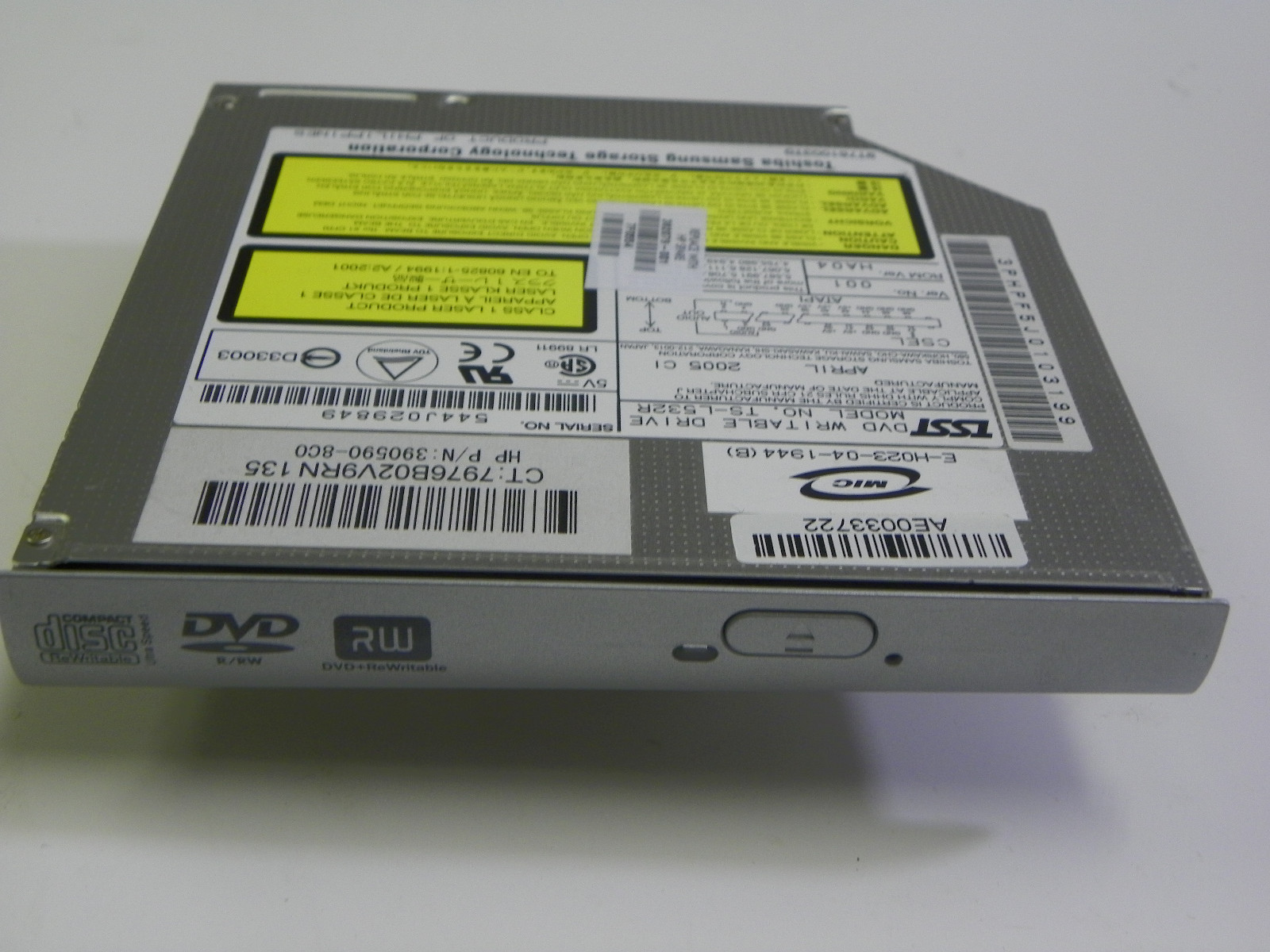 Toshiba TS-L532R Notebook IDE DVD+RW Drive HP 382079-001 Genuine