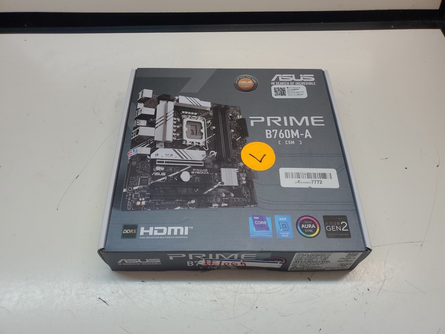 ASUS Prime B760M-A AX Csm Intel B760 LGA 1700 MATX Desktop UNTESTED PARTS/REPAIR