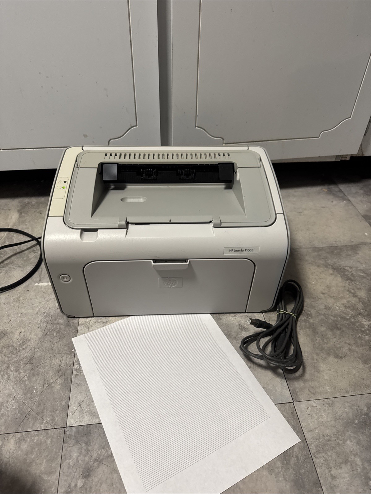 HP LaserJet P1005 Workgroup Monochrome Laser Printer W/ Toner #W6073