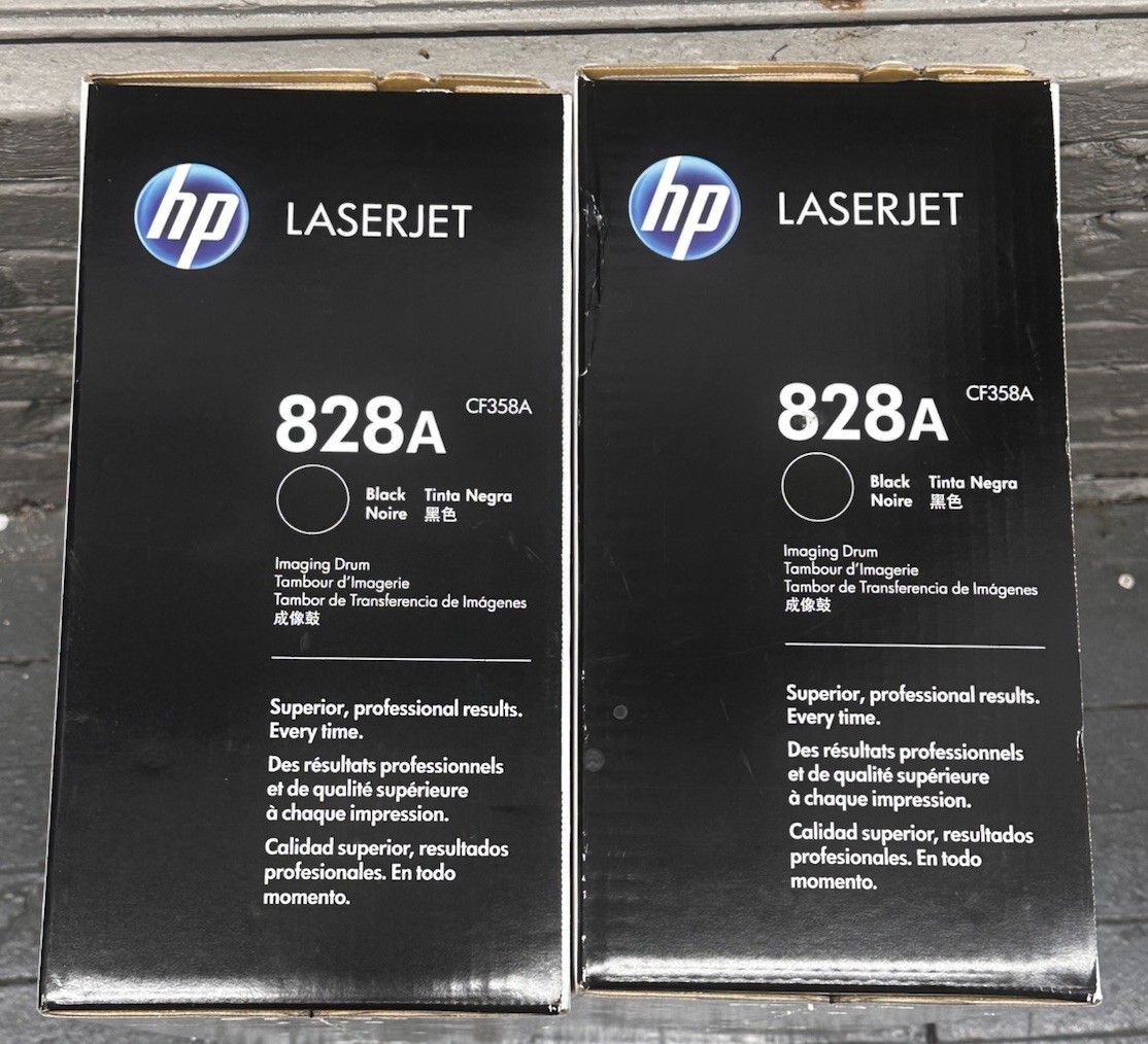 GENUINE HP 828A OR CF358A LOT OF 2 Ink Toner Cartridge LaserJet Brand NEW SEALED