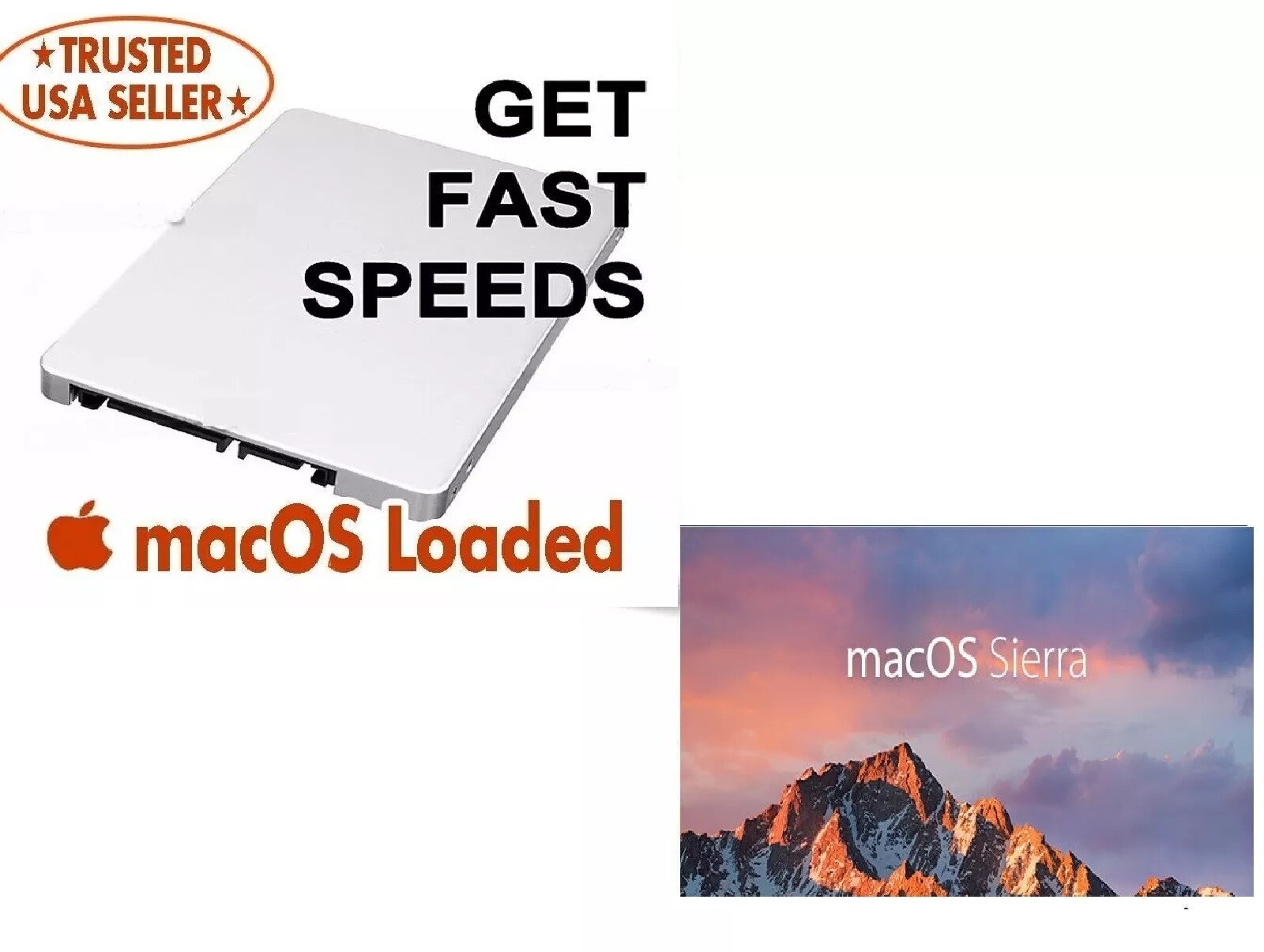 Pre-Loaded macOS Sierra 512GB SSD for Apple MacBook Pro,Mac Mini, iMac-Plug&Play