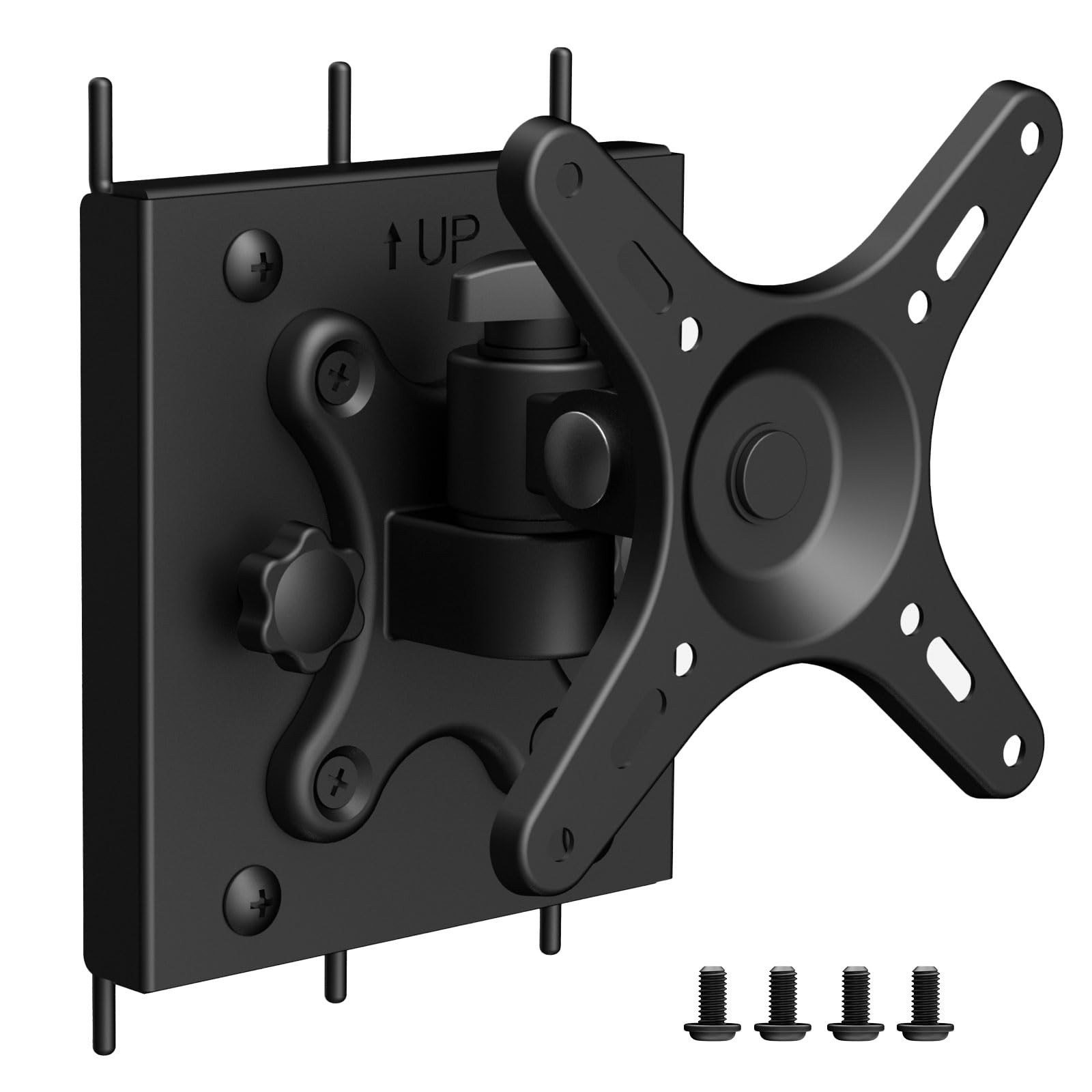 Adjustable Monitor Pegboard Mount Bracket For 1332 Inch Screens VESA 360 Rotate