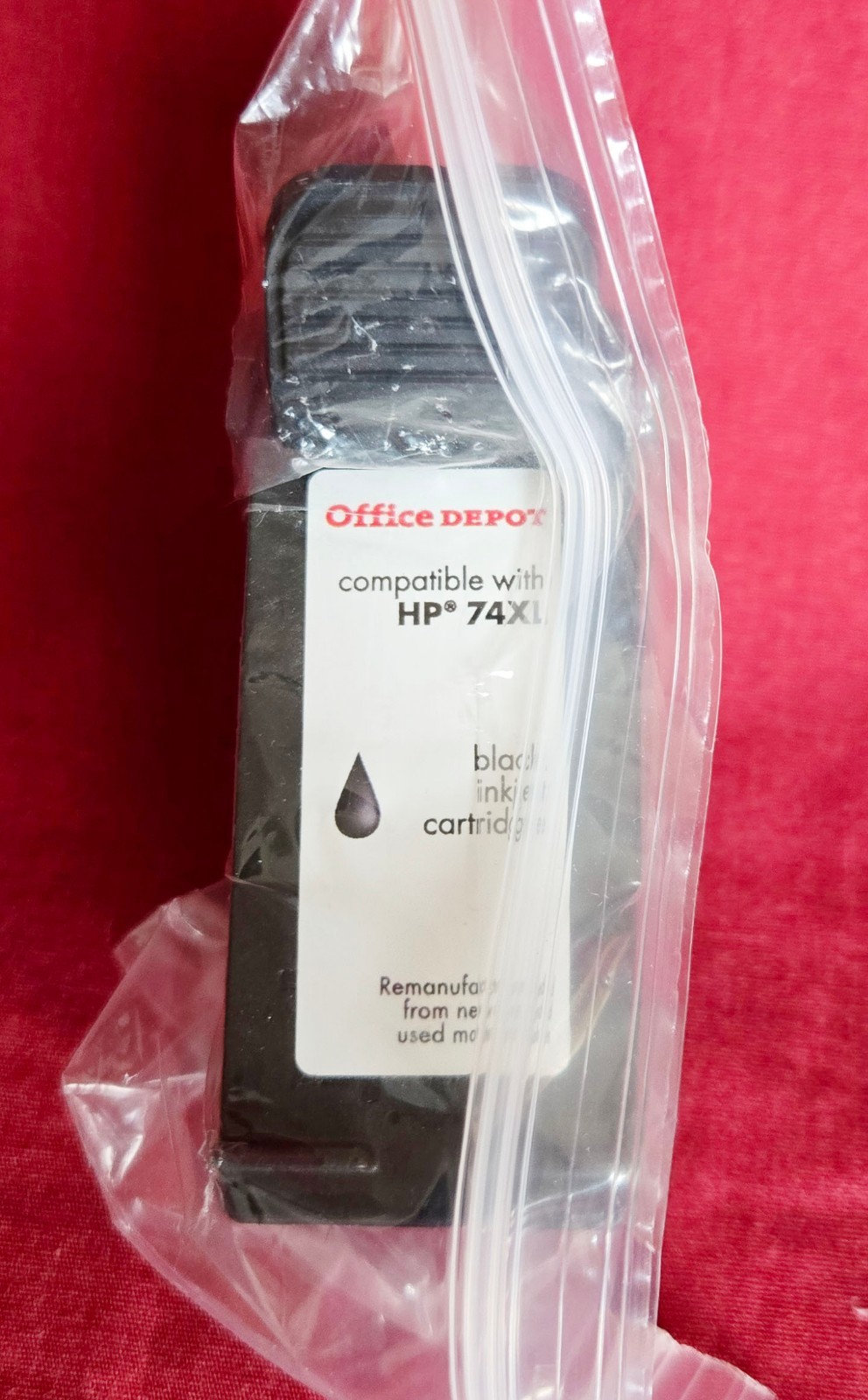 Office Depot Compatible HP 74XL Black Inkjet Cartridge New