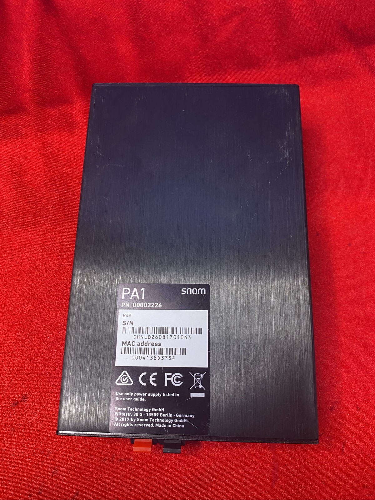 Snom PA1 VoIP Public Address System SIP Paging Broadcast Adapter