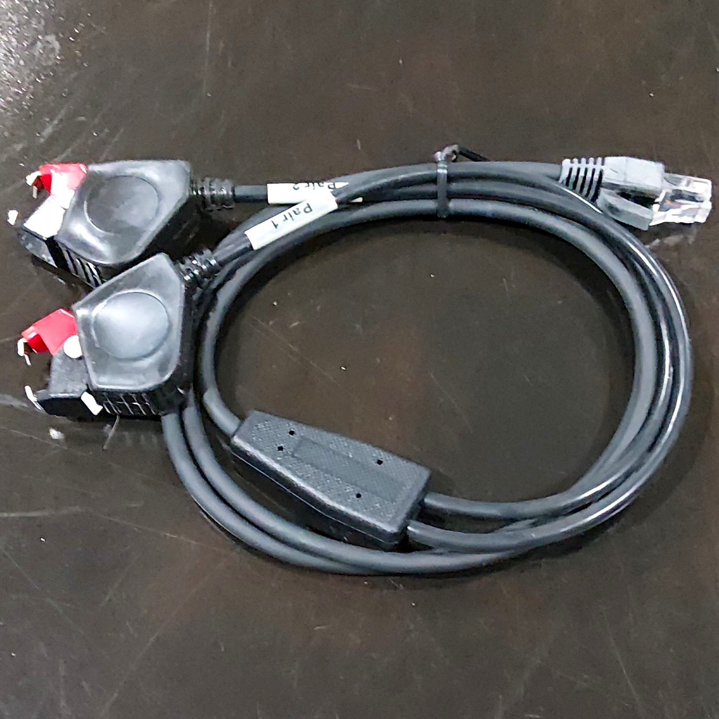 Westek RJ45  3 ft Black/Red, Pair  heavy clips