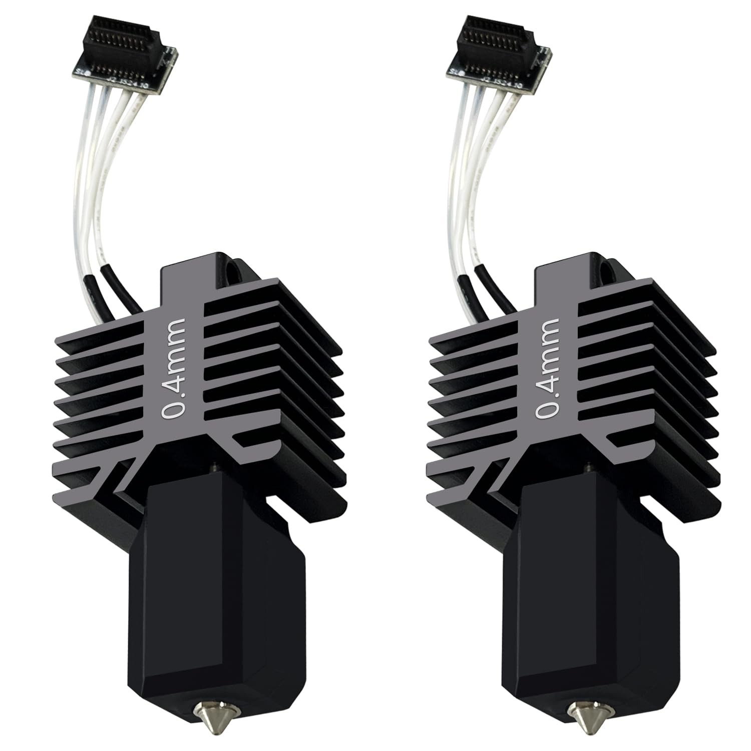 2 PCS P1S/P1P 0.4MM Upgraded Hotend Kit Hardened Steel Nozzle Leak-Proof