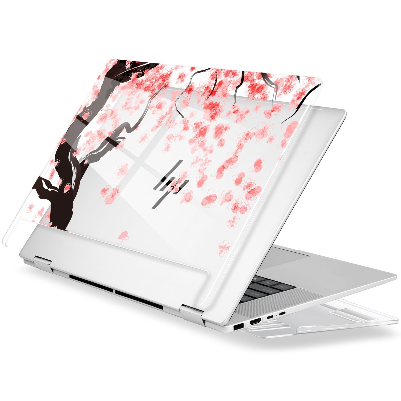 Floral Pattern Hard Shell Case for 16" 2-in-1 Laptop, Ultra-Slim & Lightweight,