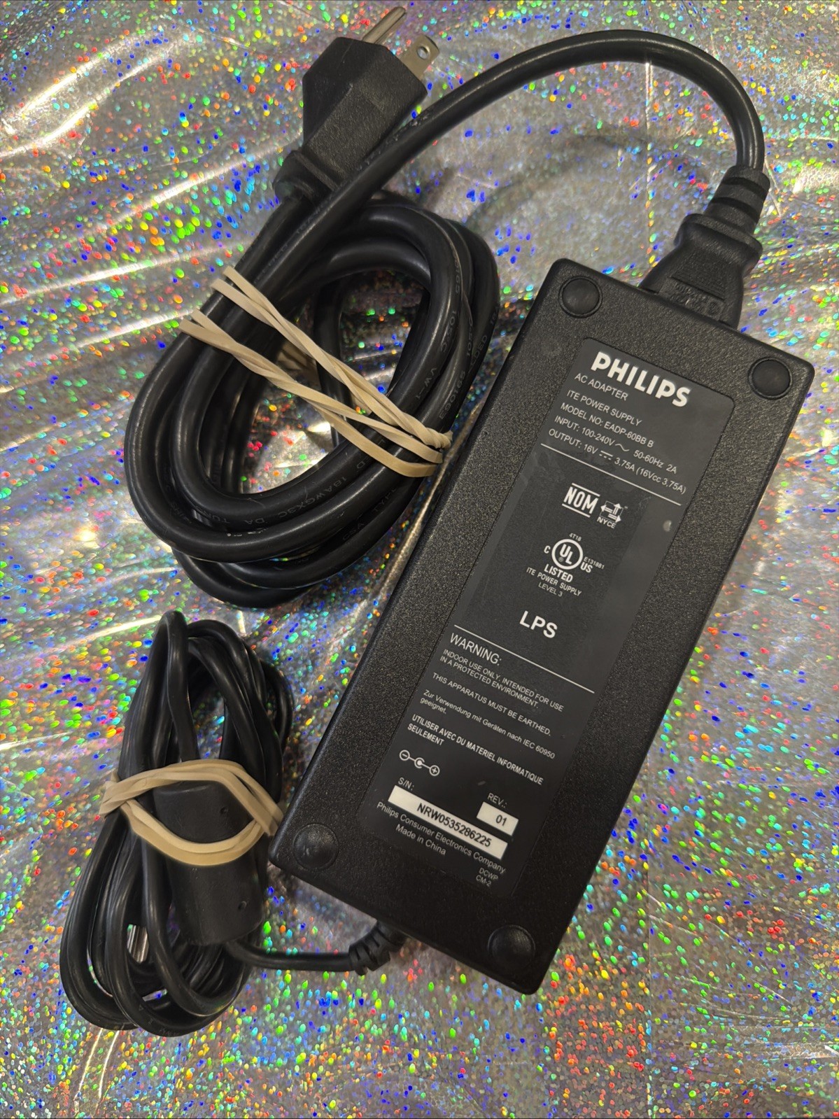 Philips EADP-60BB B OEM LCD TV Power Supply AC Adapter Genuine Original