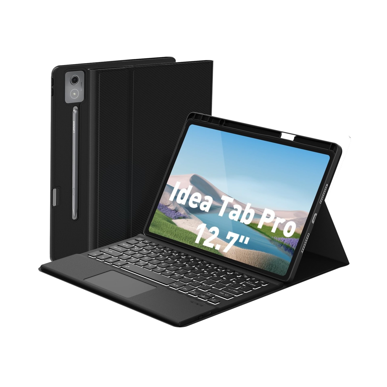 Keyboard Case Touch for Lenovo Idea Tab Pro 12.7" 2025, Bluetooth Keyboard wi...