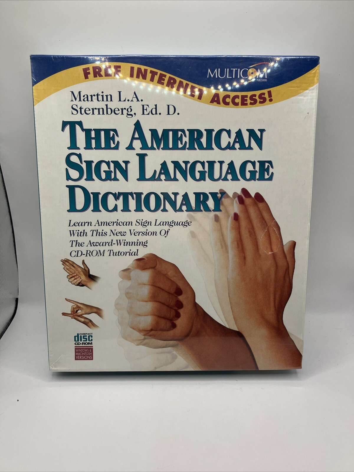 The American Sign Language Dictionary Multimedia 2000 Inc CD Macintosh PC New