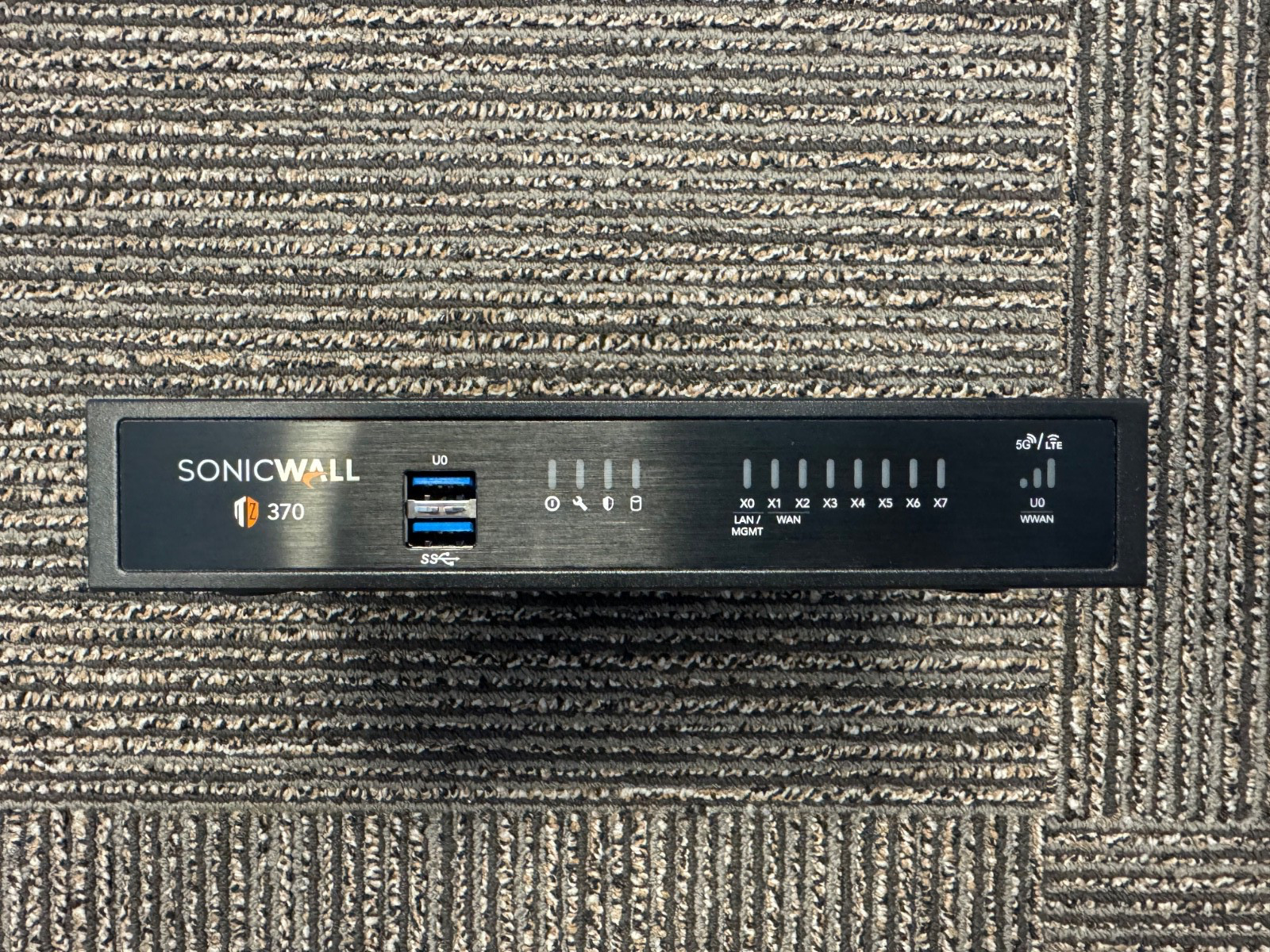SonicWall TZ370 Firewall w/ ACTIVE Total Secure Essentials license to March 2028