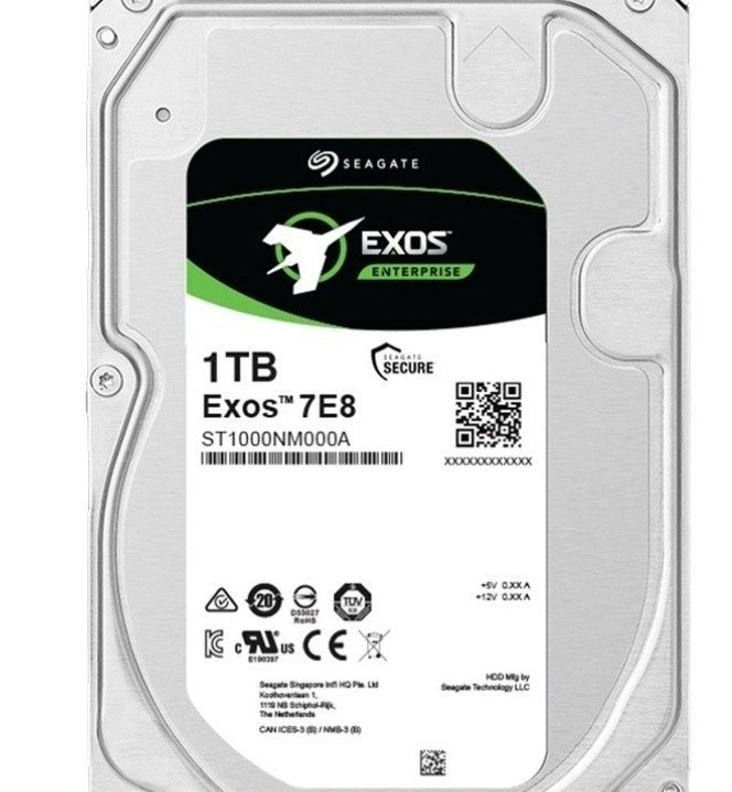 ST1000NM000A Seagate Exos 7E8 Hard drive TB internal 3.5" SATA 6Gb/s 7200 rpm