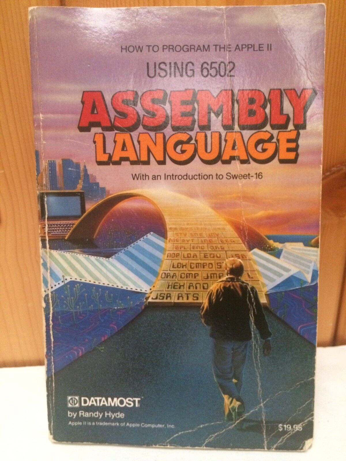 1982 PROGRAM APPLE II USING 6502 ASSEMBLY LANGUAGE COMPUTER BOOK Used/Creases