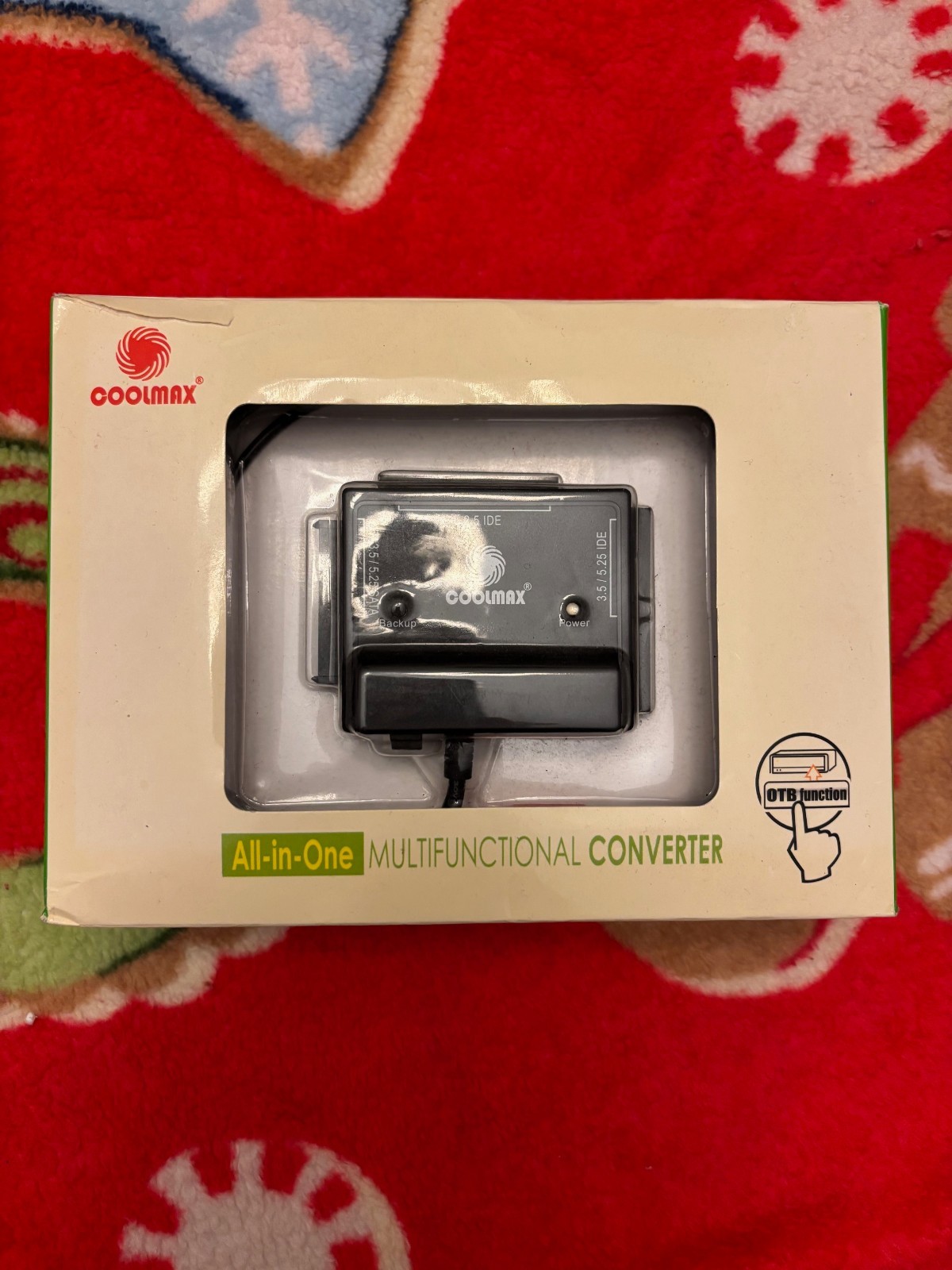 Coolmax All-in-One Multifunctional Converter w/ OTB USD IDE SATA  - CD-350 VGUC