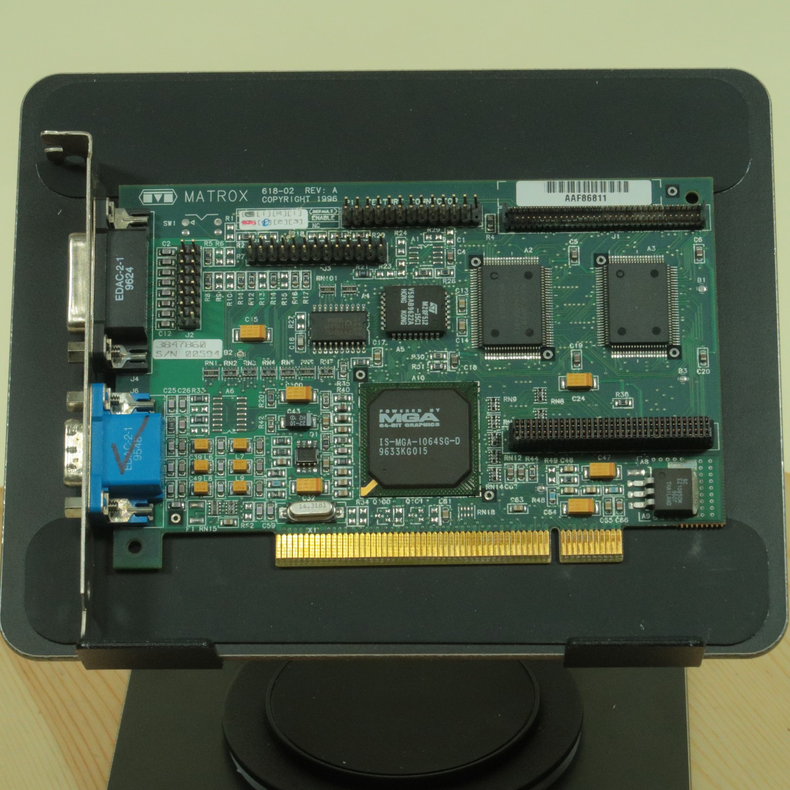 Matrox Mystique 2MB PCI Vga Card MGA-MYST/2BNR DOS Windows 95