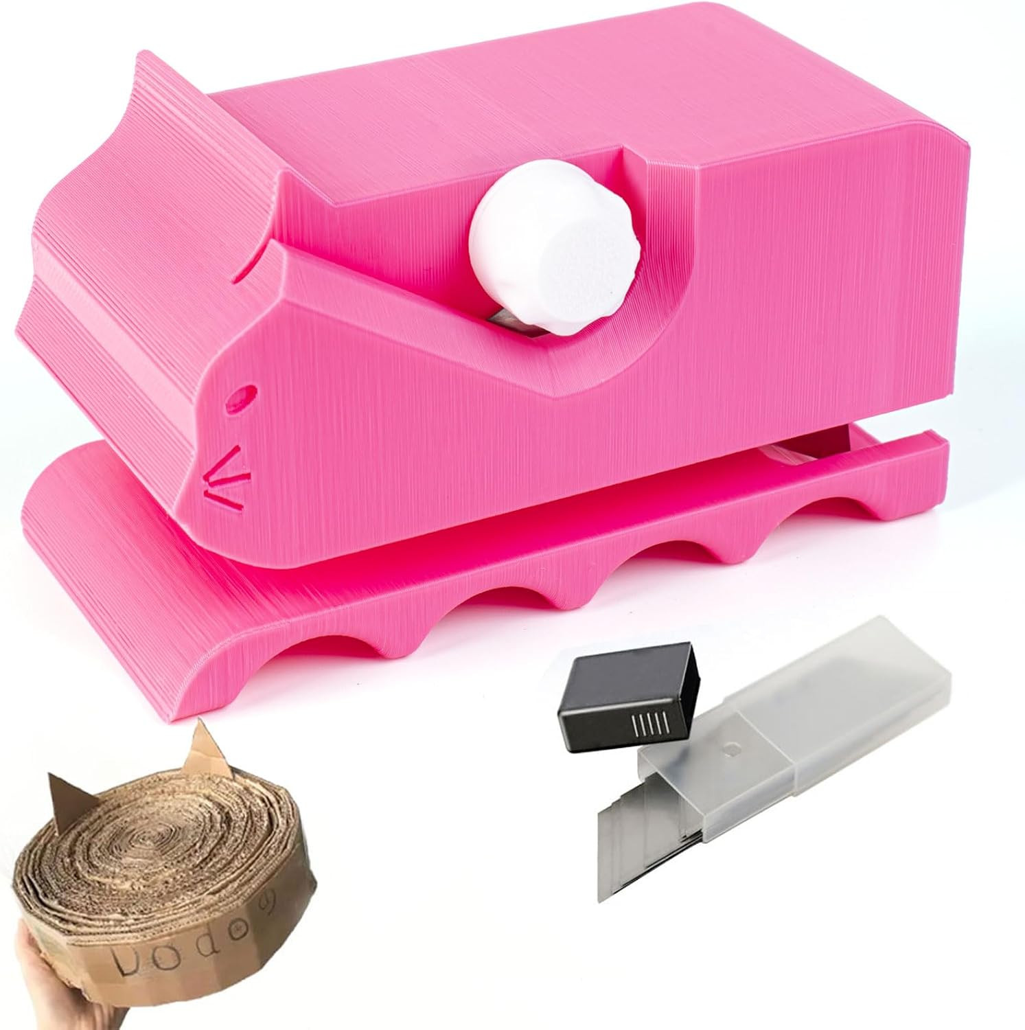 Cardboard Cutter for Cat Scratchers with 10pcs Blade,3D Printed Card Board Cu...