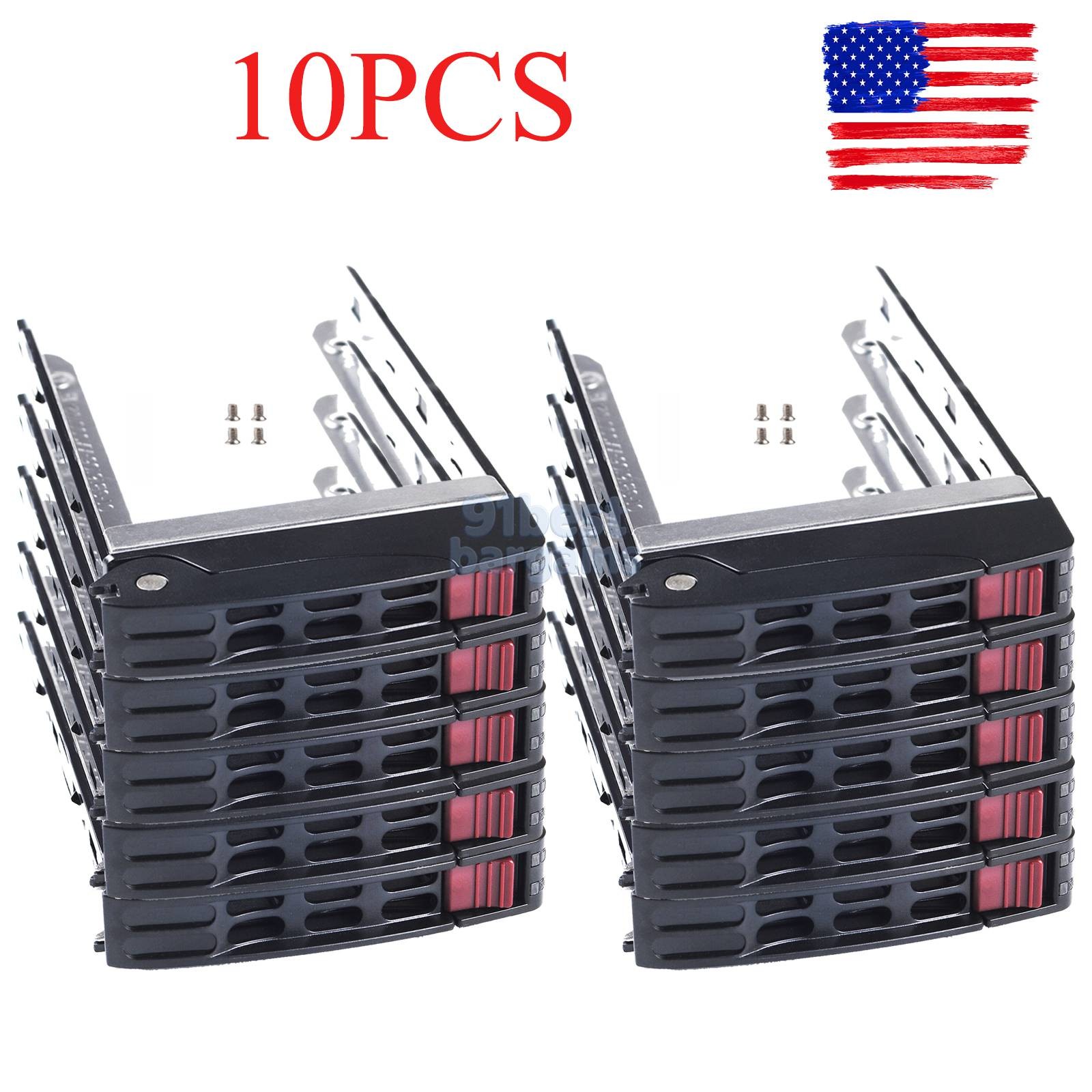 10PCS For SUPERMICRO SB16105 HOT-SWAP 2.5" HARD DRIVE TRAY CADDY With Screws