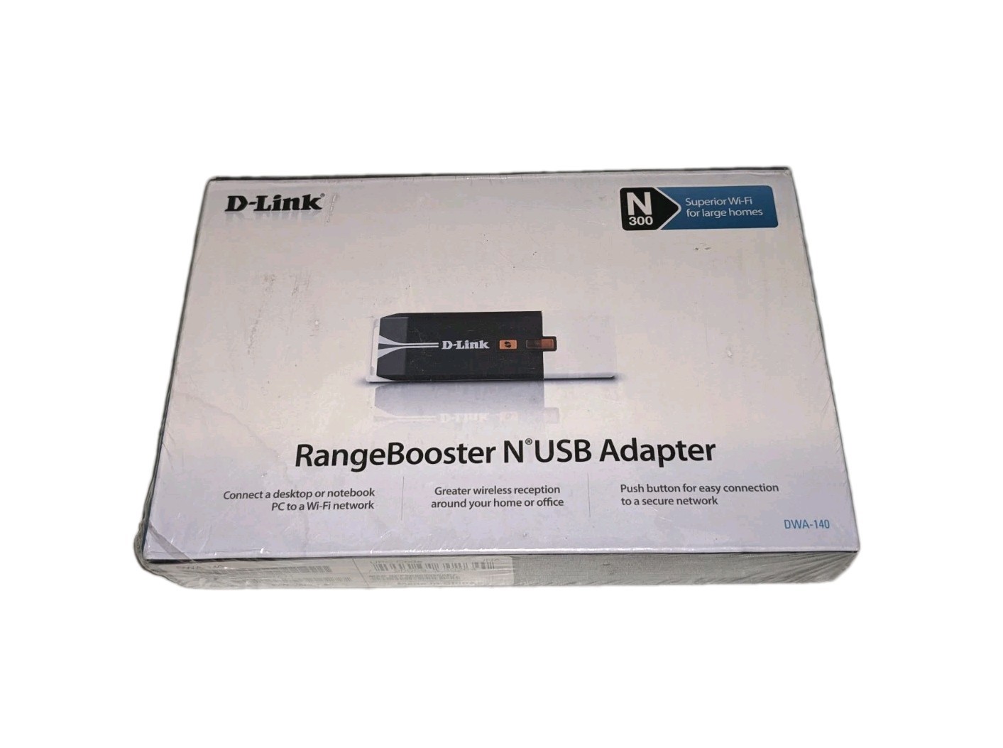 D Link Range Booster USB Adapter DWA140 N300 New Sealed 