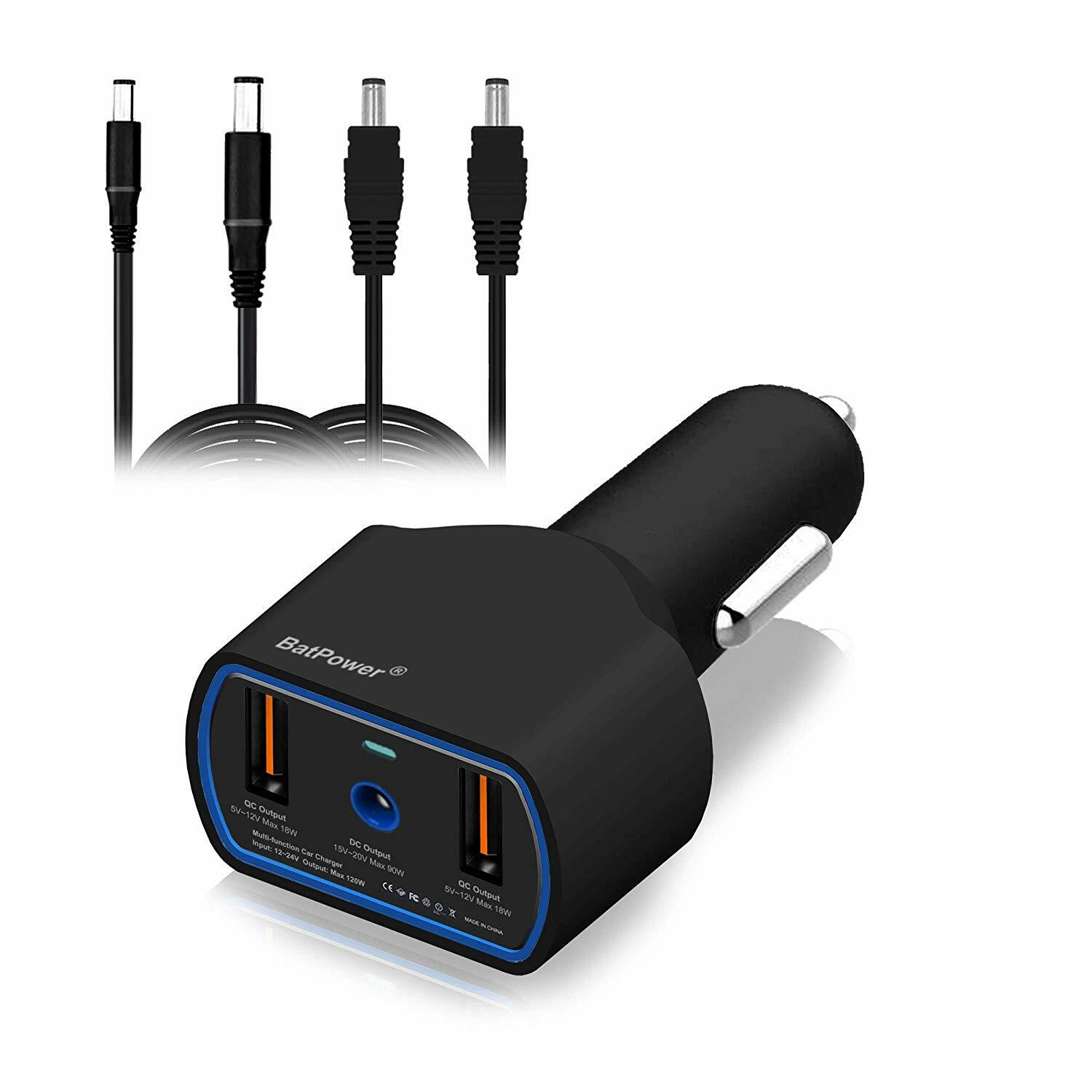 BatPower 120W Car Power Adapter Dell Latitude Precision Laptop Notebook Phone
