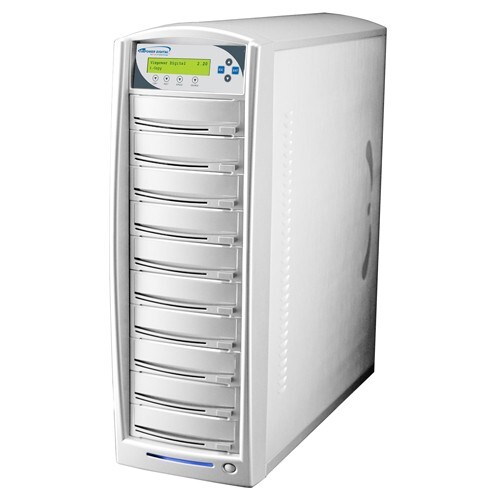 SharkCopier™ Daisy Chain DVD/CD Tower Duplicator 10 bays 