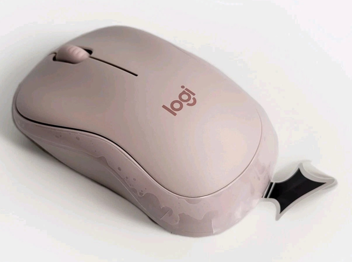 Logitech M220 Silent Wireless Optical Mouse PC MAC w/ USB Receiver 2.4GHz Pink