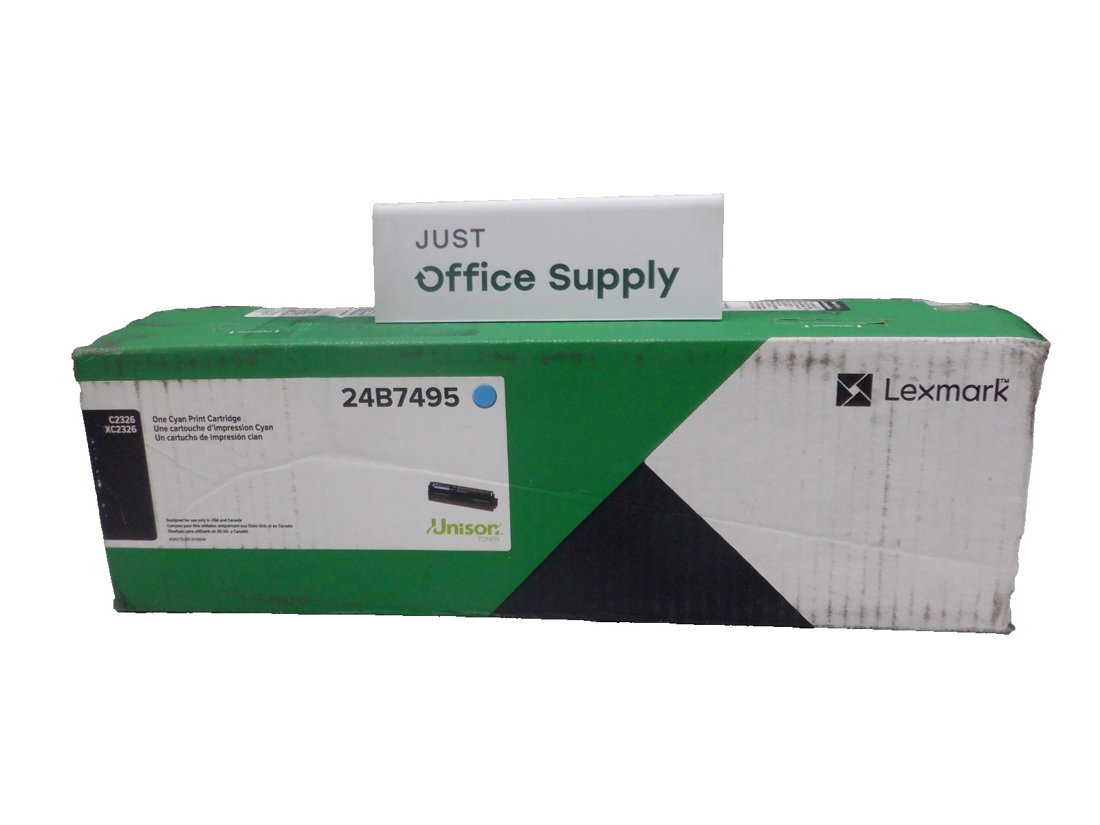 Genuine Lexmark 24B7495 Cyan Print Cartridge Toner Cartridge D