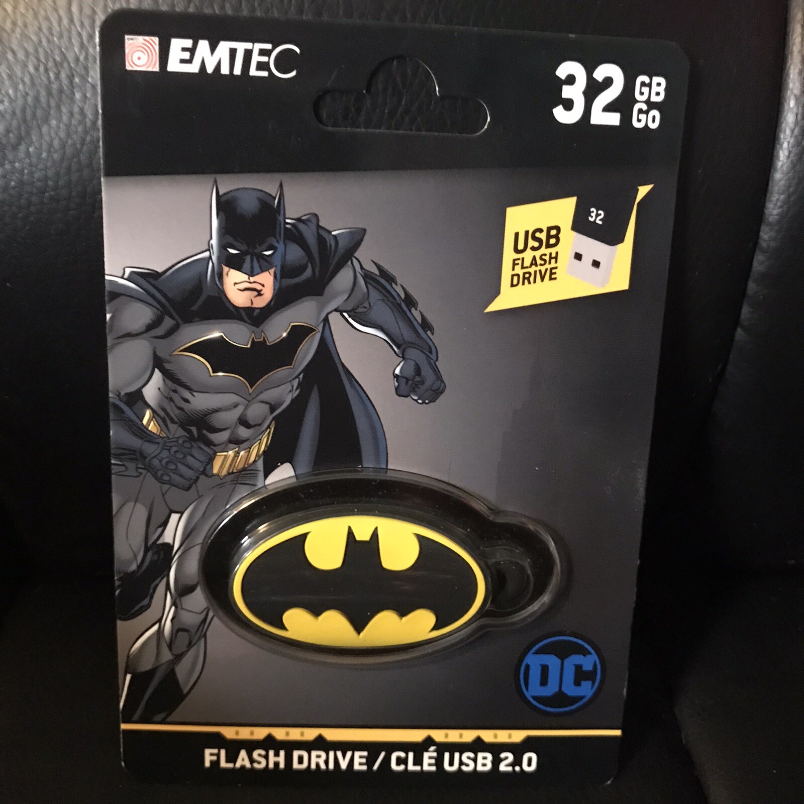 Emtec 🔥 Batman USB 32 GB Flash Drive/Keychain Back to School New Sealed 🔥