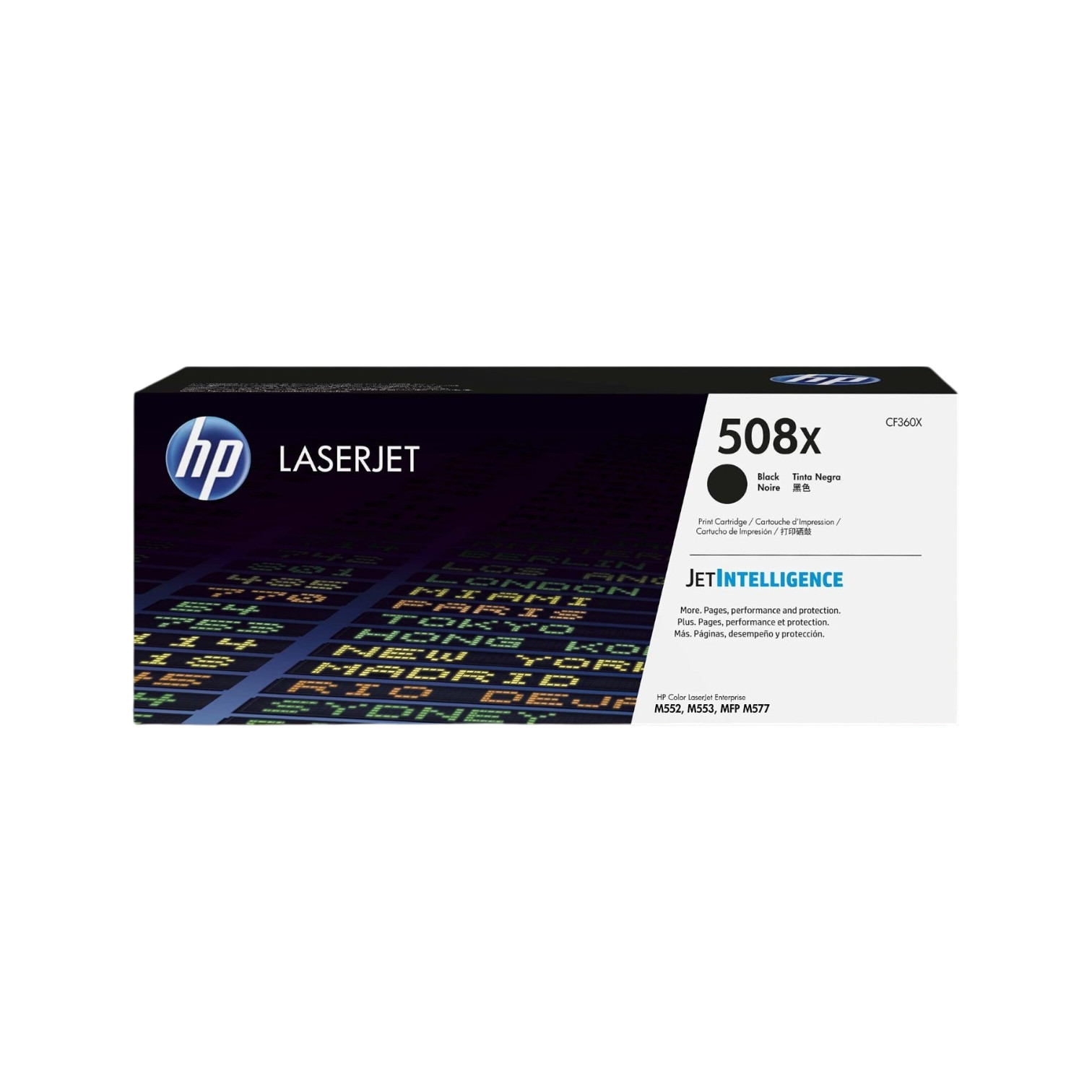 New Open Box HP 508X High Yield Black Original LaserJet Toner Cartridge, CF360X