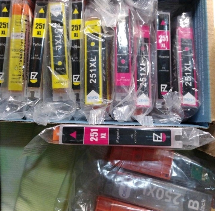 A Lot Of 25 Different Models And Colors For Canon Printer Ink All Brand New