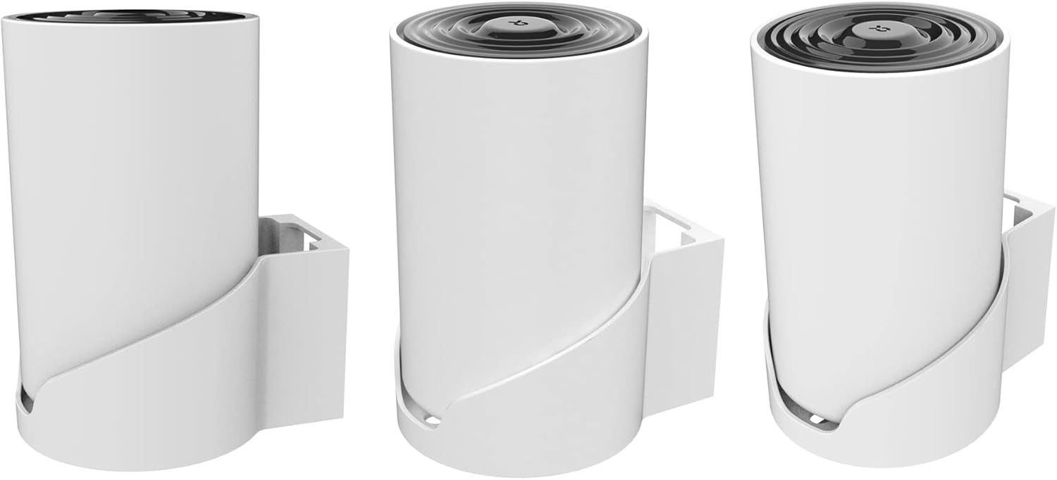 Wall Mount for TP-Link Deco X68/XE75/AXE5300 Mesh Wi-Fi 6 System, White-3Pack 