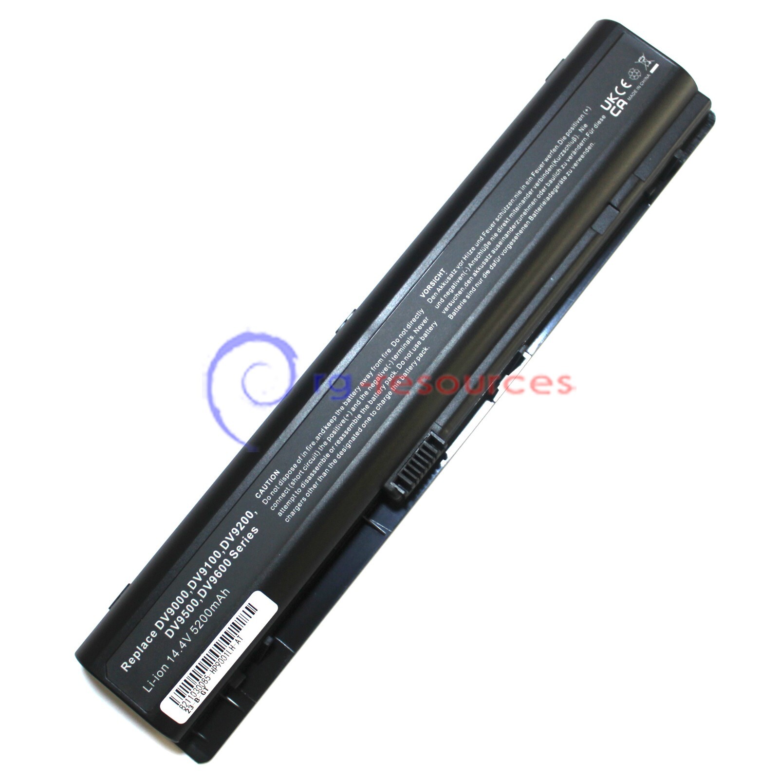 8Cell NEW battery for HP Pavilion dv9000 dv9100 dv9200 dv9300 dv9500t dv9700t