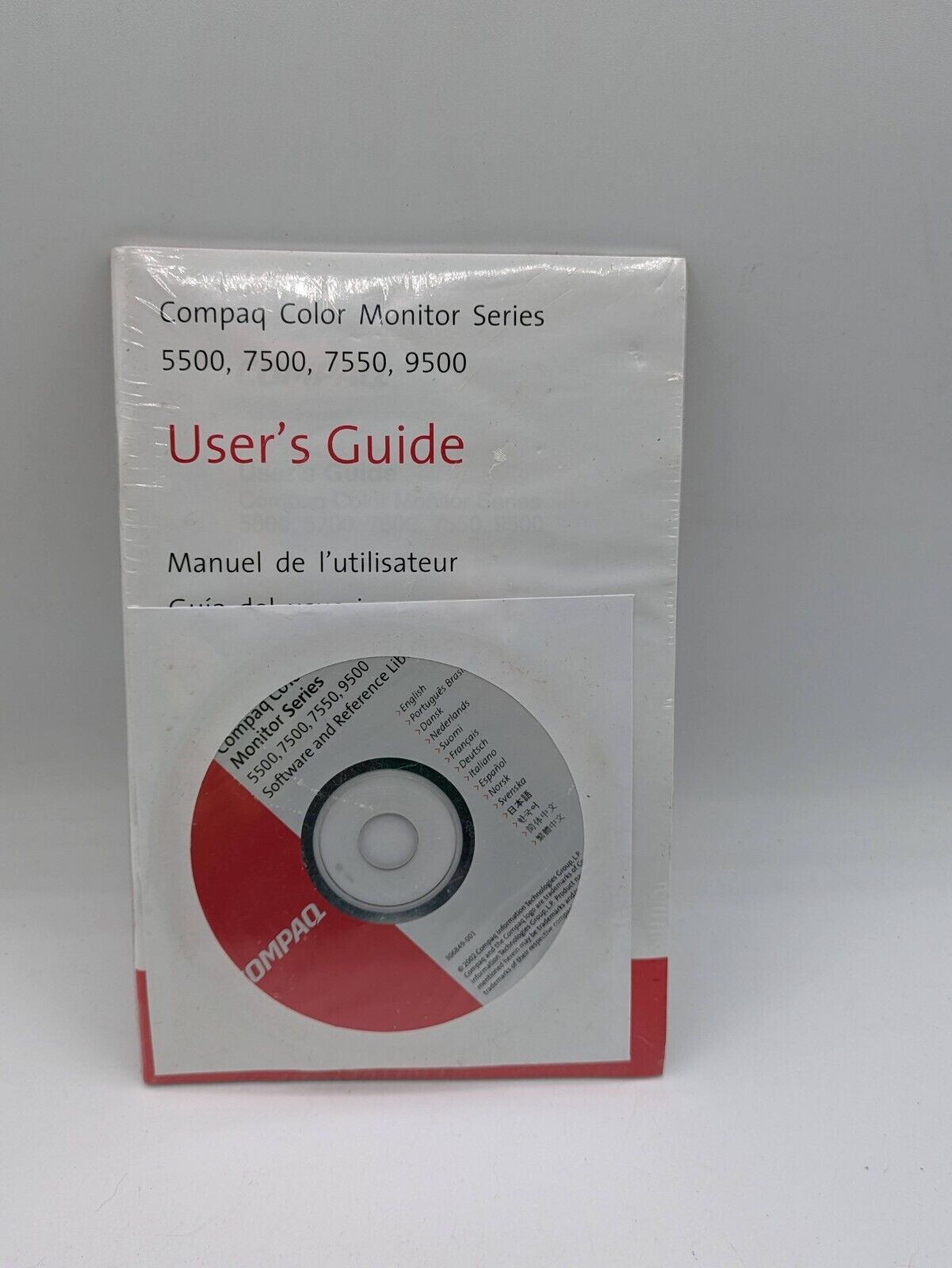 Compaq Color Monitor Series User\'s Guide (5500, 7500, 7550, 9500)