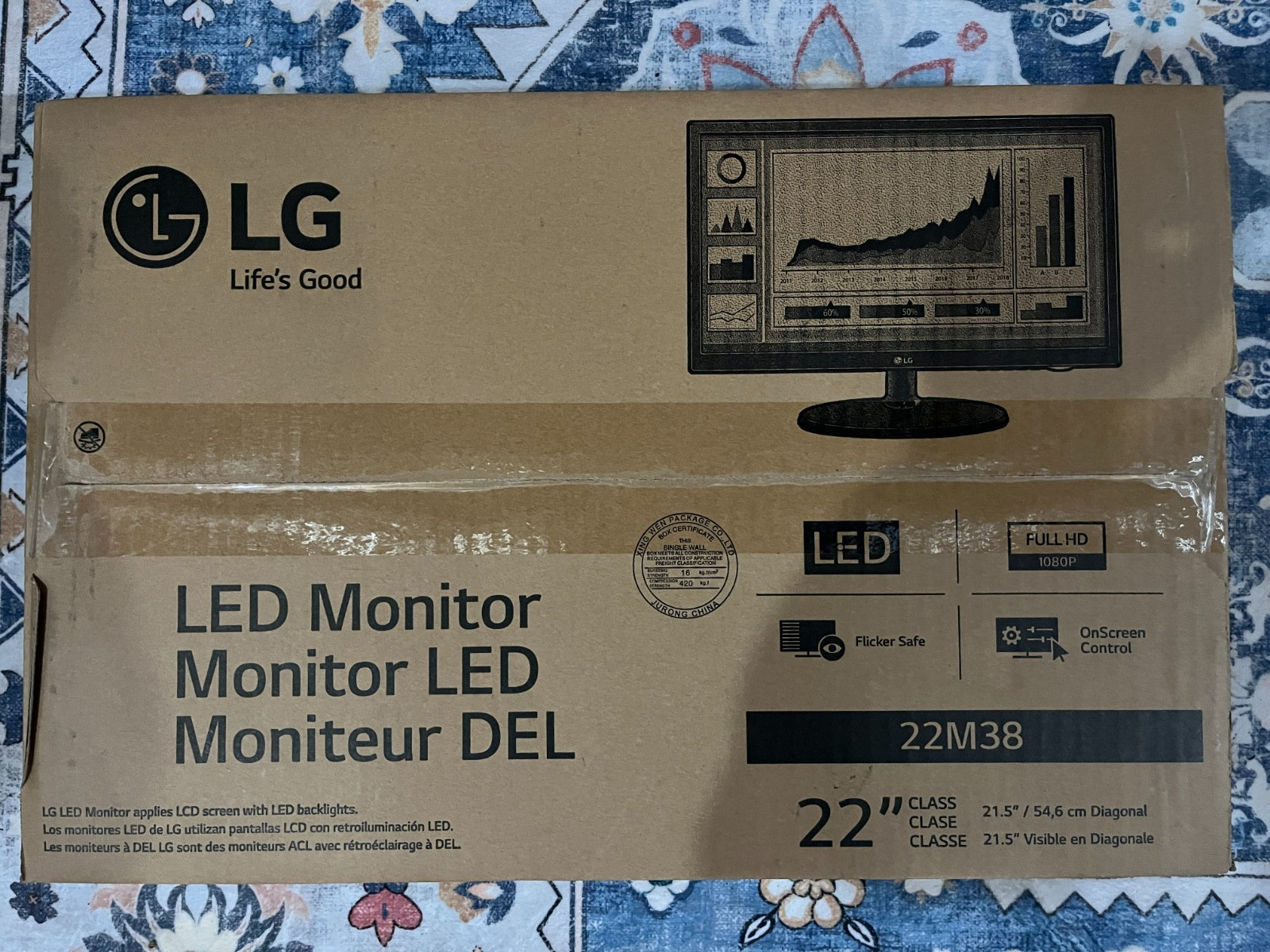 LG 22M38 22" LED Monitor New In Box